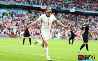 歐洲杯1/8決賽，英格蘭2-0擊敗德國晉級8強，凱恩打破球荒